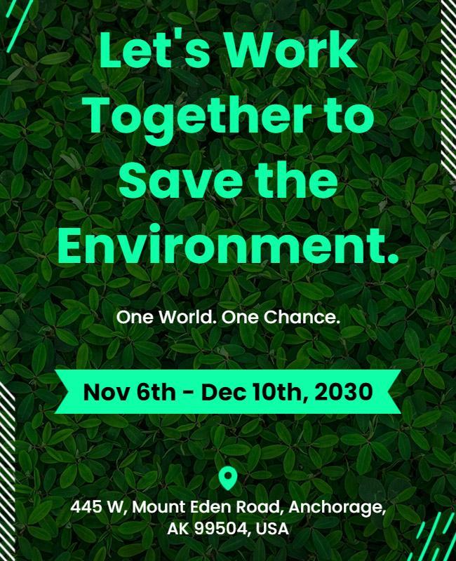 Environmental Awareness Event Flyer Template