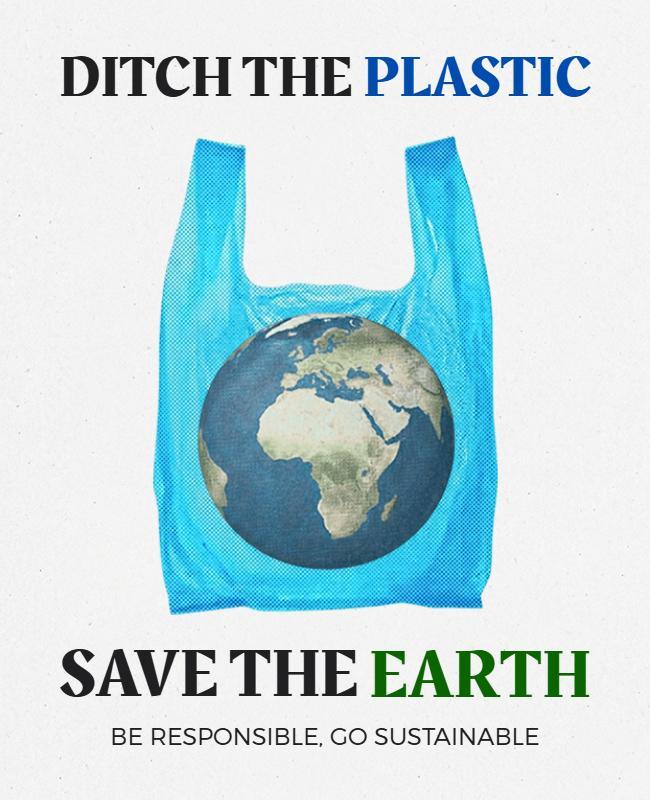 Environmental Awareness Save the Earth Poster Template