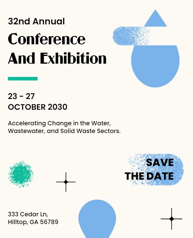 Environmental Conference and Exhibition Flyer Template