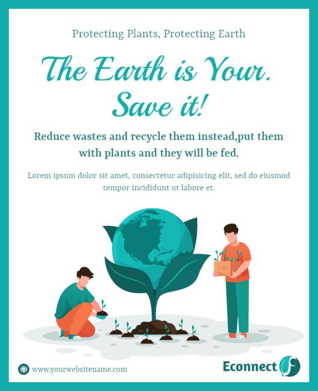 Environmental Conservation Awareness Flyer Template