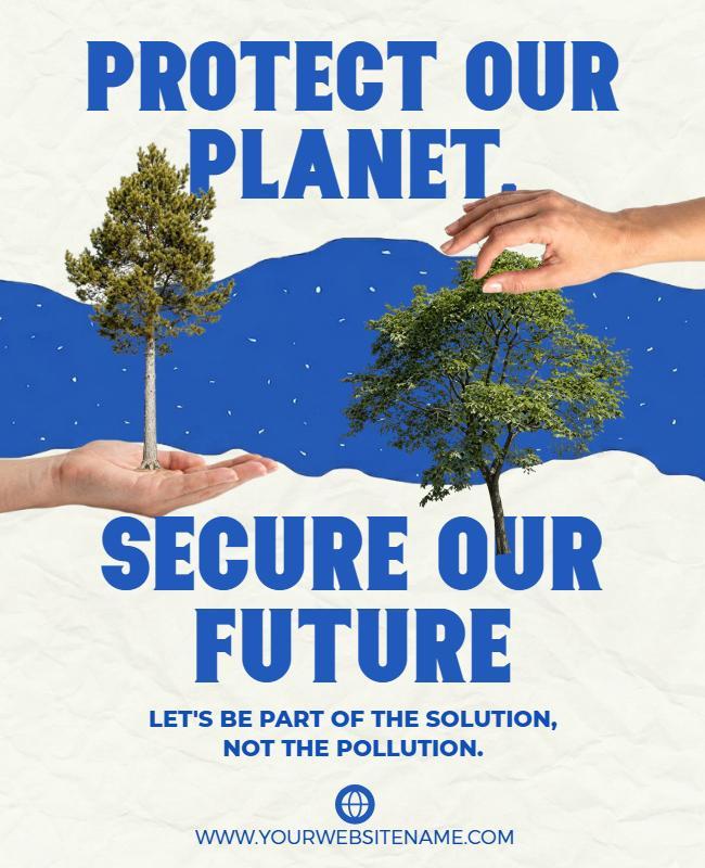 Environmental Protection Awareness Campaign Poster Template