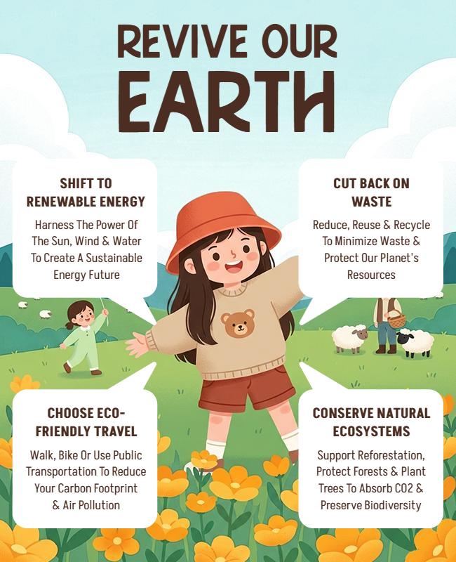 Environmental Protection Conservation Poster Template