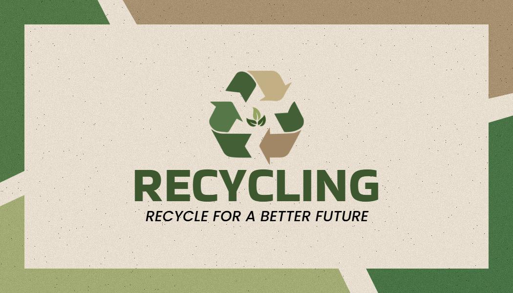 Environmental Recycling Awareness Business Card Template