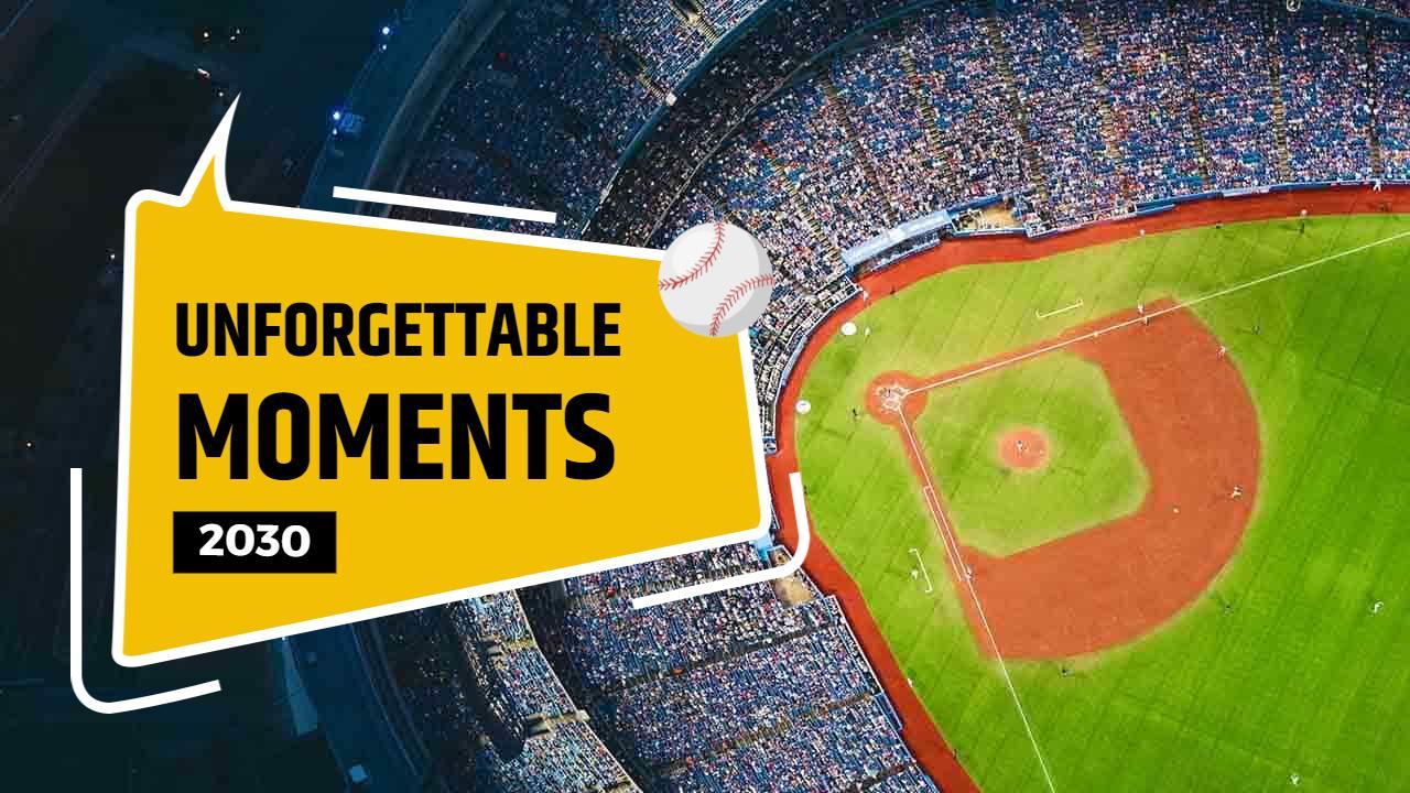 Epic Baseball Highlights Unforgettable Moments YouTube Thumbnail Template
