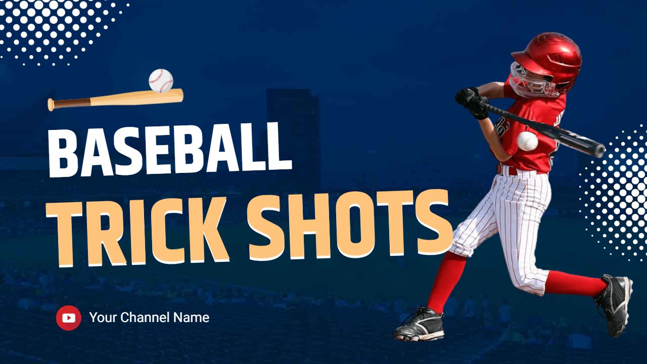Epic Baseball Trick Shots Challenge YouTube Thumbnail Template