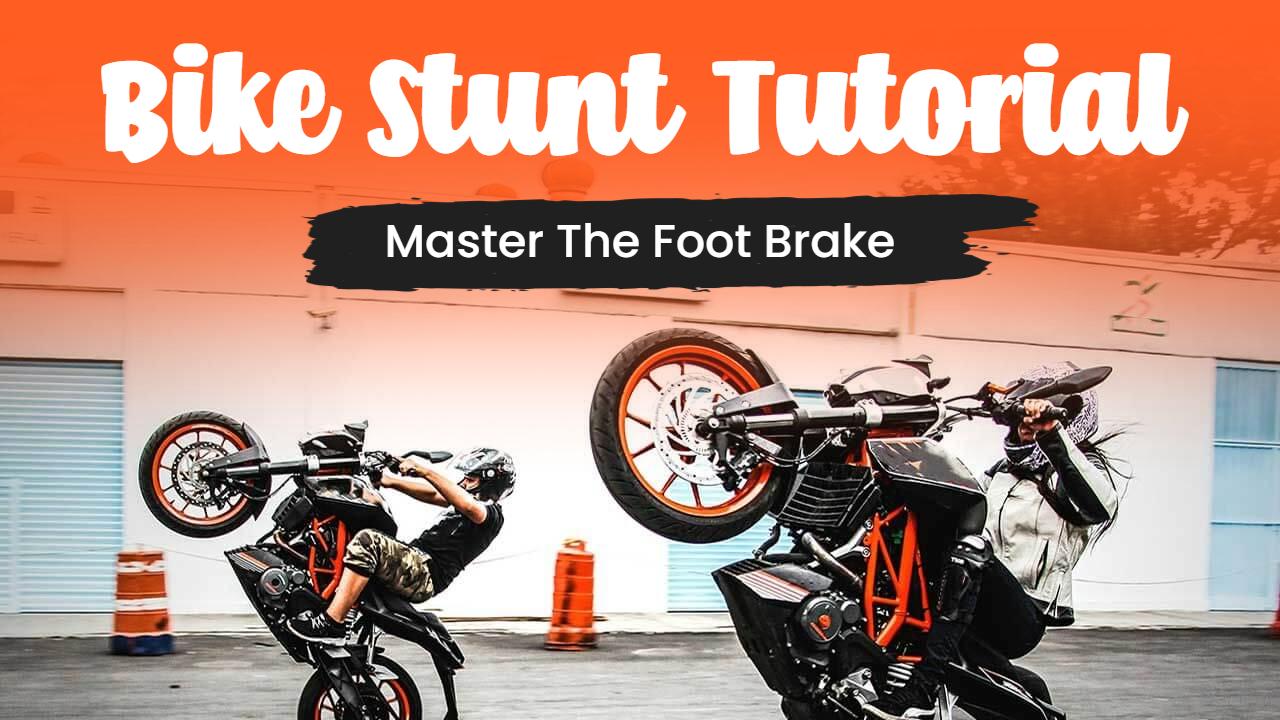 Epic Bike Stunt Challenge Foot Brake Tutorial YouTube Thumbnail Template