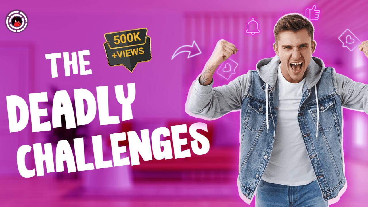Epic Deadly Challenges Adventure Trending YouTube Thumbnail Template