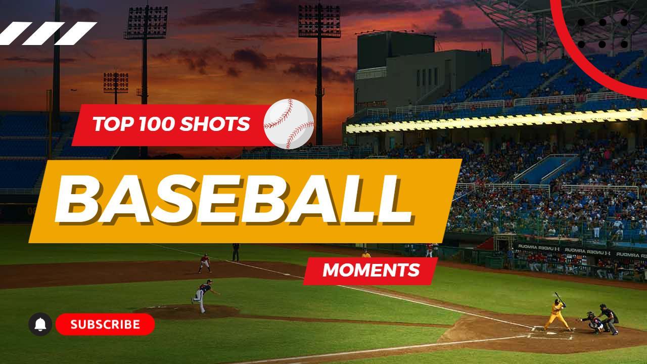 Epic Game Highlights Baseball Moments YouTube Thumbnail Template