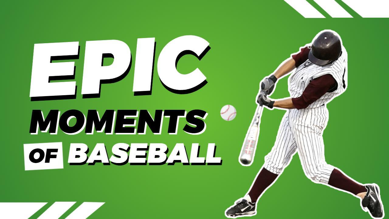 Epic Home Run Highlights Baseball YouTube Thumbnail Template