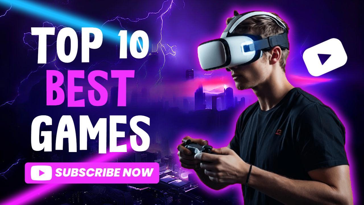 Epic Top Ten Gaming Experiences YouTube Thumbnail Template