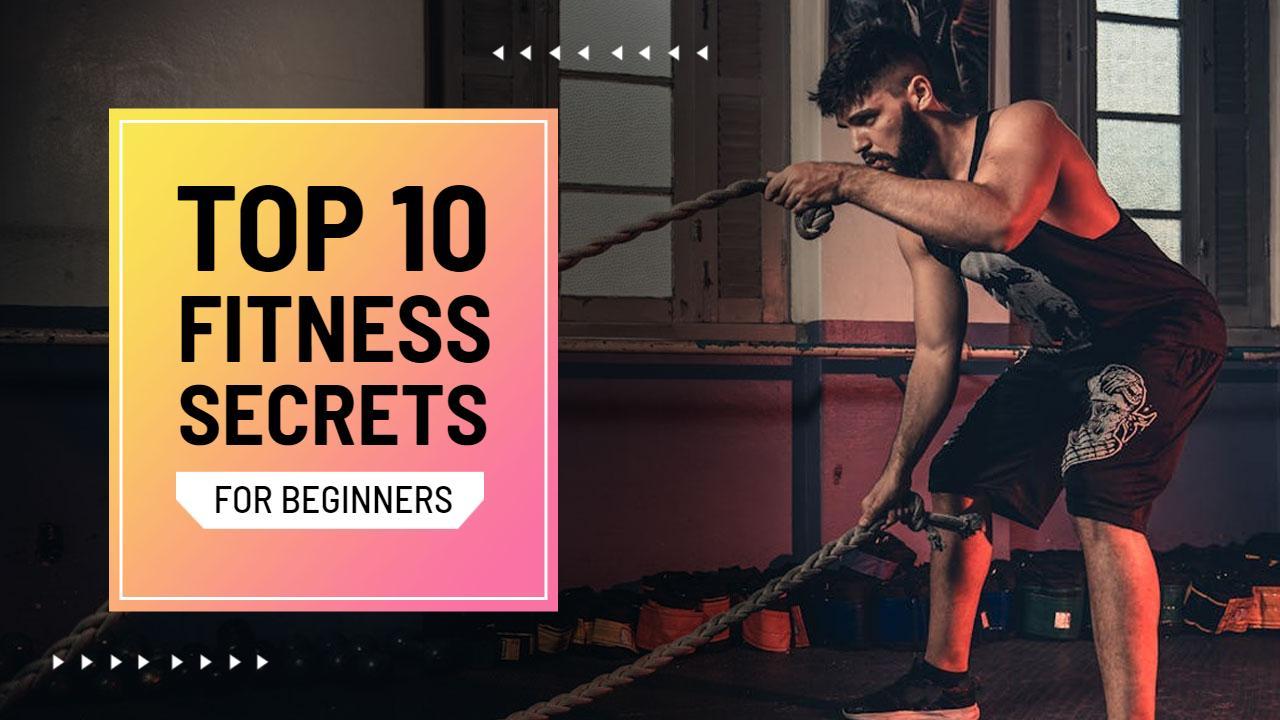 Essential Fitness Secrets for Beginners YouTube Thumbnail Template