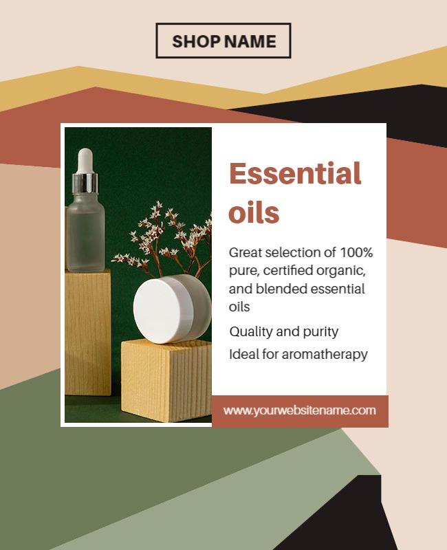 Essential Oils Aromatherapy Promotion Flyer Template