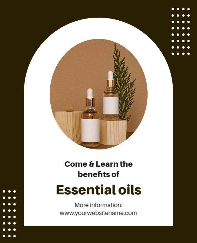 Essential Oils Workshop Invitation Flyer Template