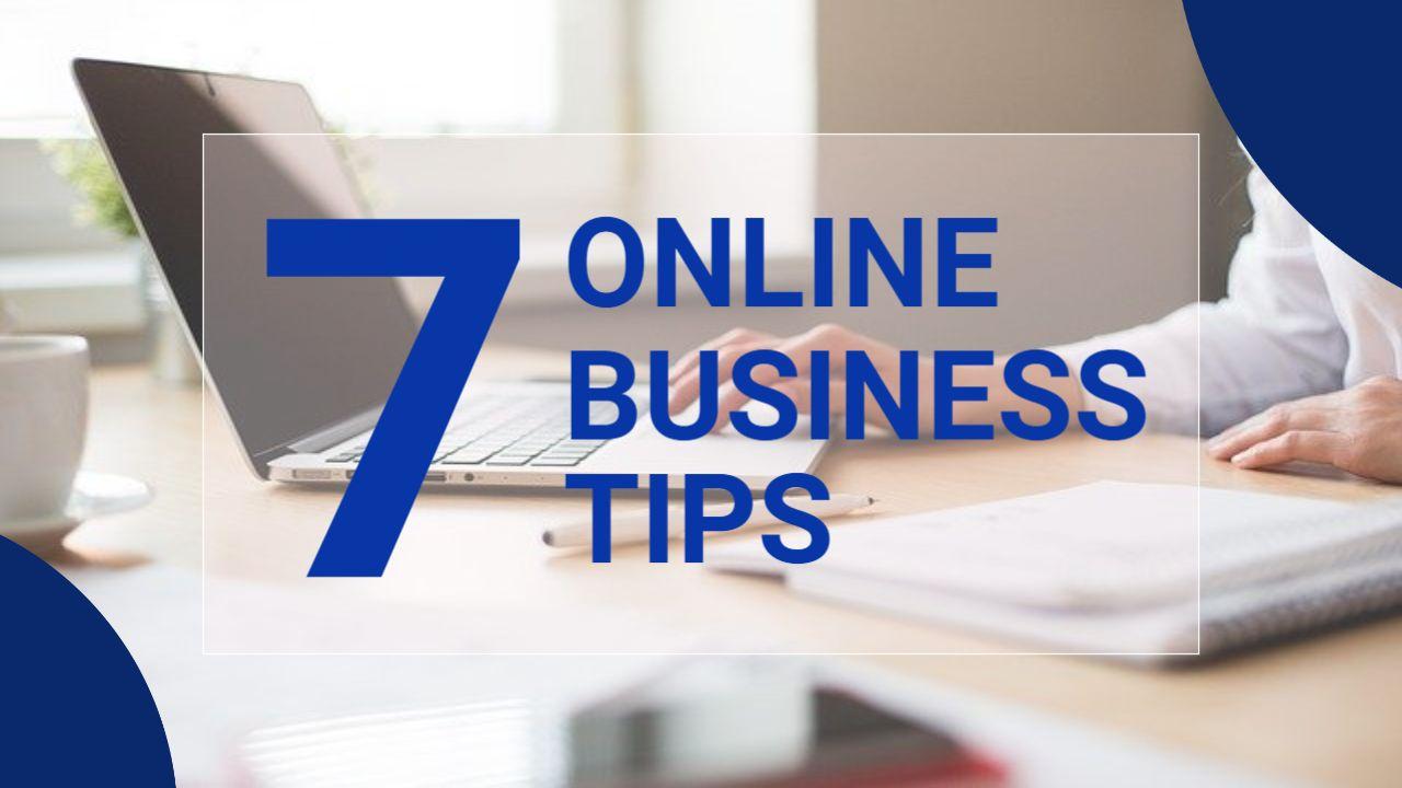 Essential Online Business Tips Guide YouTube Thumbnail Template