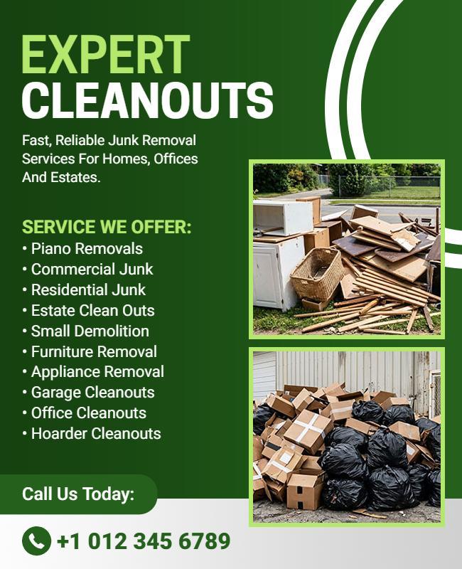 Estate Cleanout Poster Template