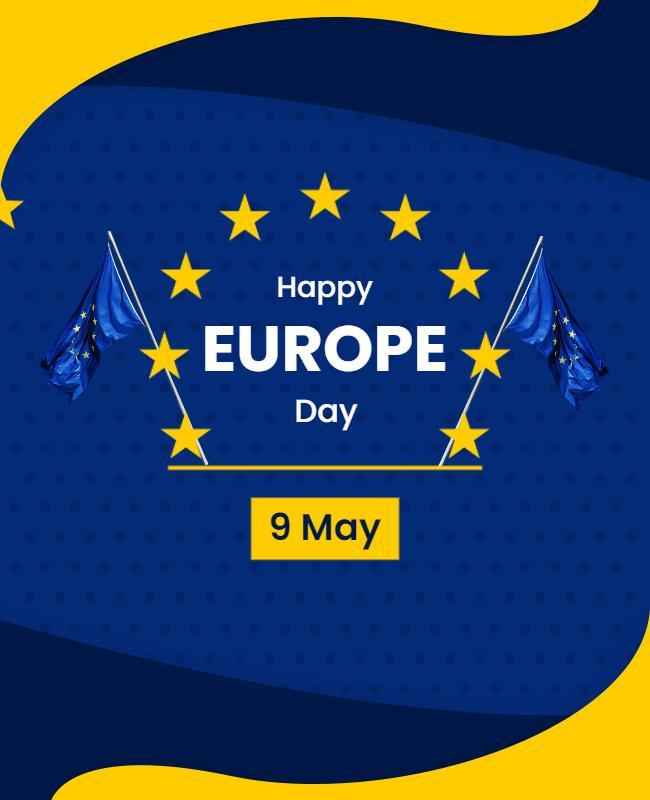 Europe Day Celebration Event Flyer Template