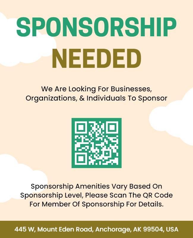 Event Sponsorship Request Informational Flyer Template