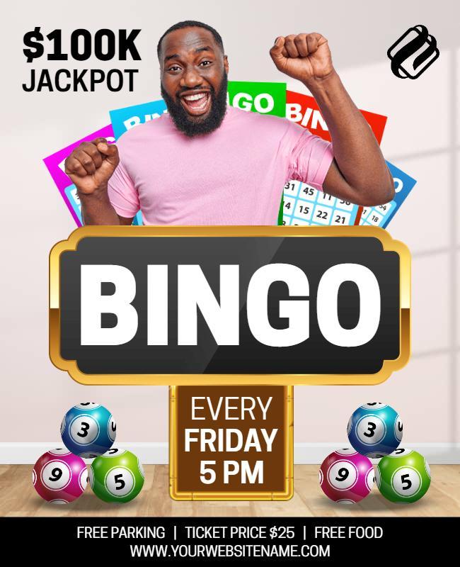 Every Friday Bingo Night Flyer Template