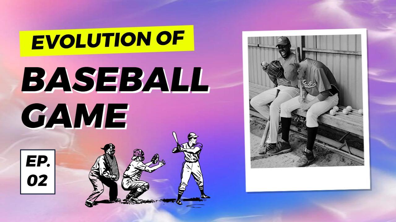 Evolution of Baseball Game History YouTube Thumbnail Template