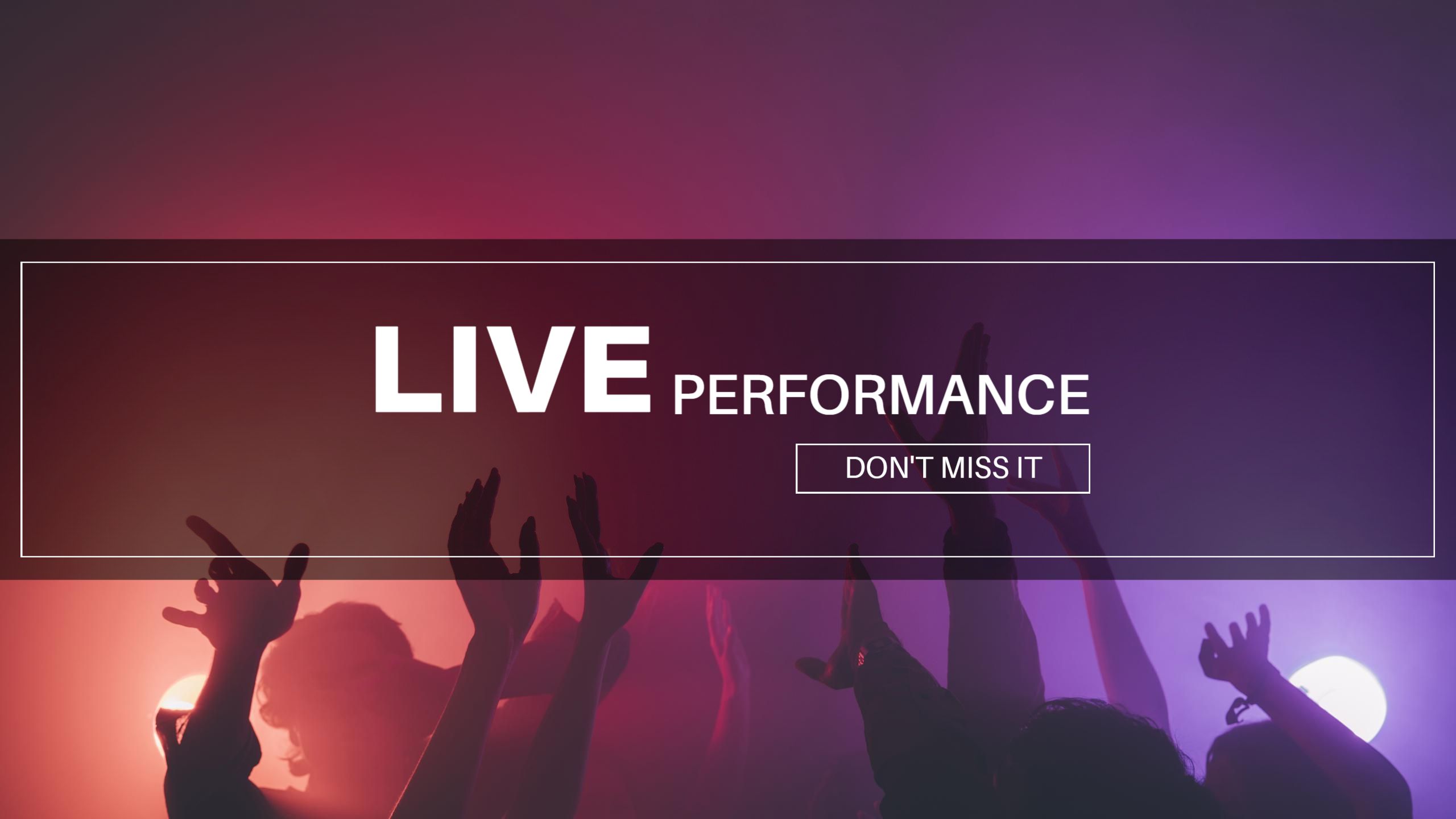 Exciting Audience Engagement at Live Performance YouTube Banner Template