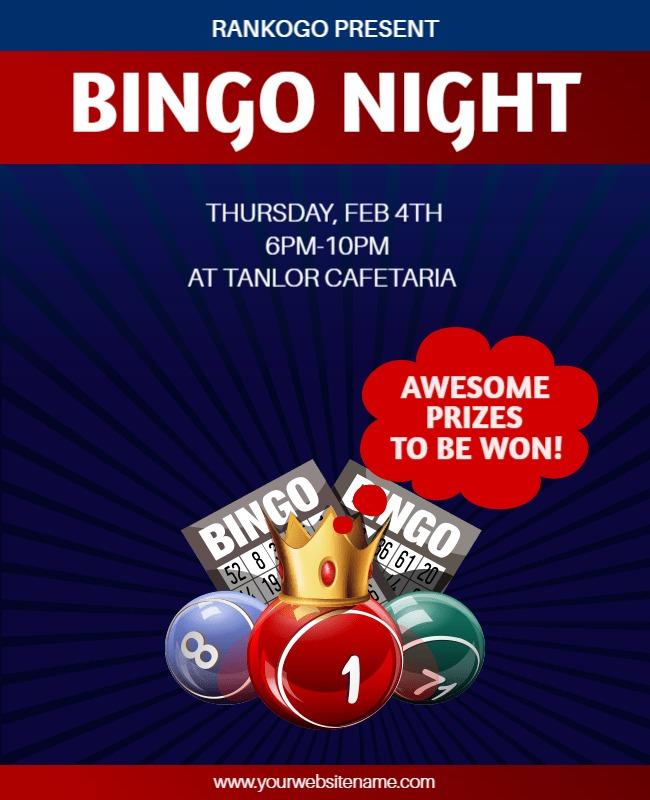 Exciting Bingo Night Event Flyer Template