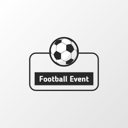 Exciting Black and White Design for Football Event Logo Template