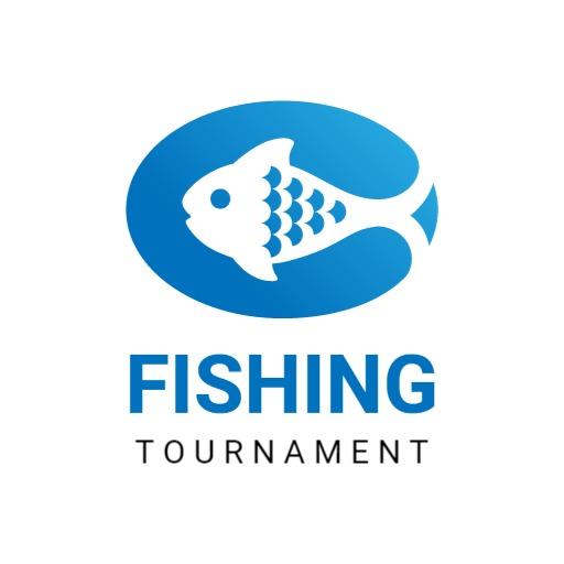 Exciting Blue Fish Design for Fishing Tournament Logo Template