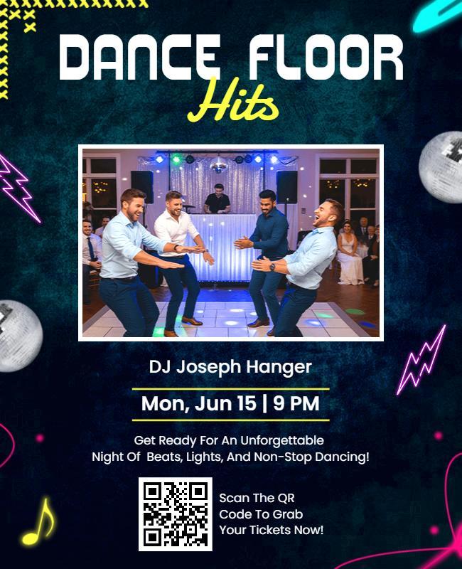 Exciting Dance Floor Event Flyer Template