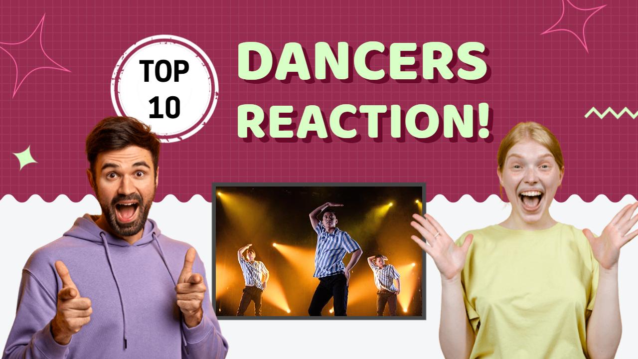 Exciting Dancers Reaction Highlights YouTube Thumbnail Template