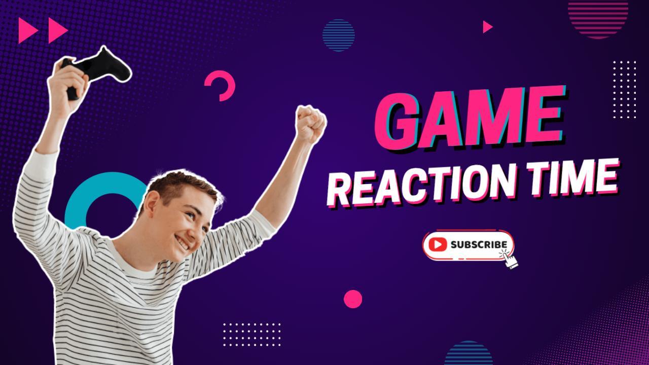 Exciting Game Reaction Moments YouTube Thumbnail Template