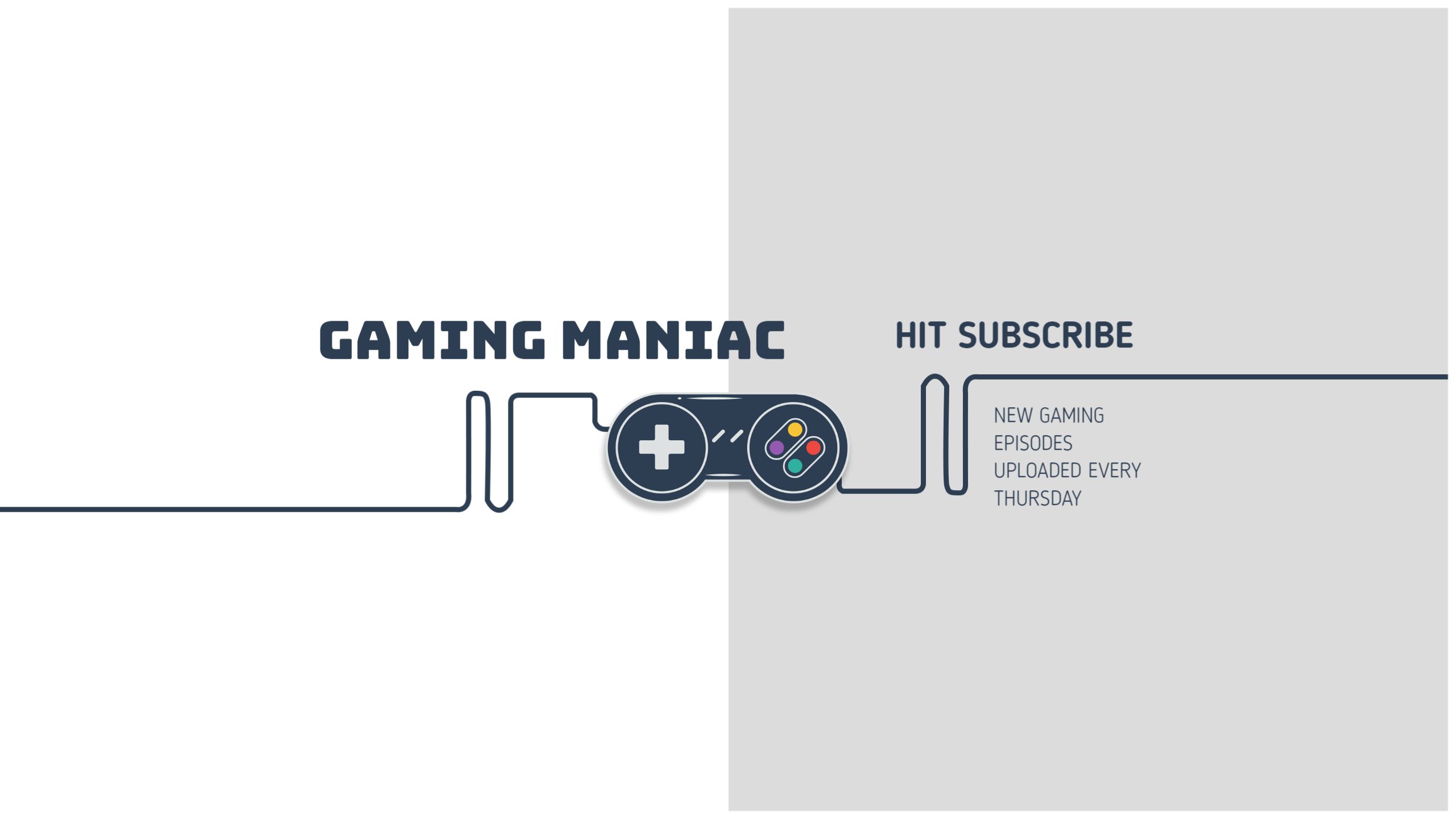 Exciting Gaming Content Announcement with Modern Controller Banner Template