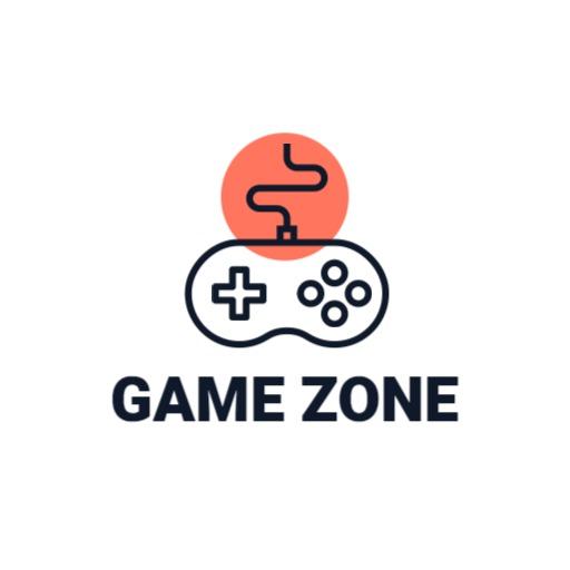 Exciting Gaming Controller Icon Representing Game Zone Logo Template