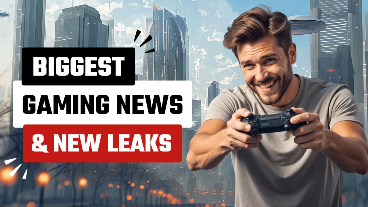 Exciting Gaming News Leaks Updates YouTube Thumbnail Template