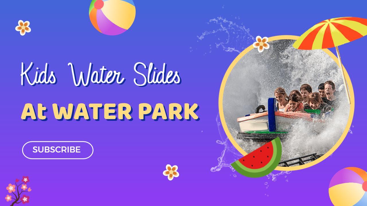 Exciting Kids Water Slides Adventure Trending YouTube Thumbnail Template