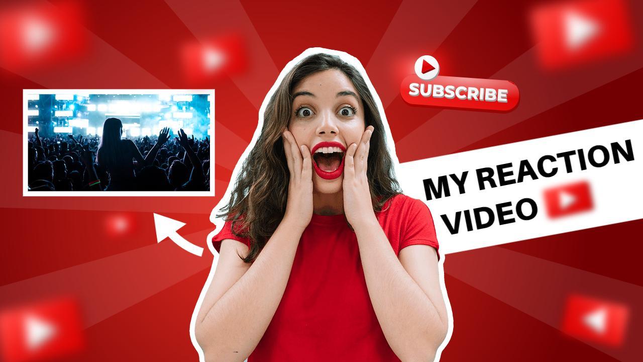 Exciting Live Event Reaction Trending YouTube Thumbnail Template