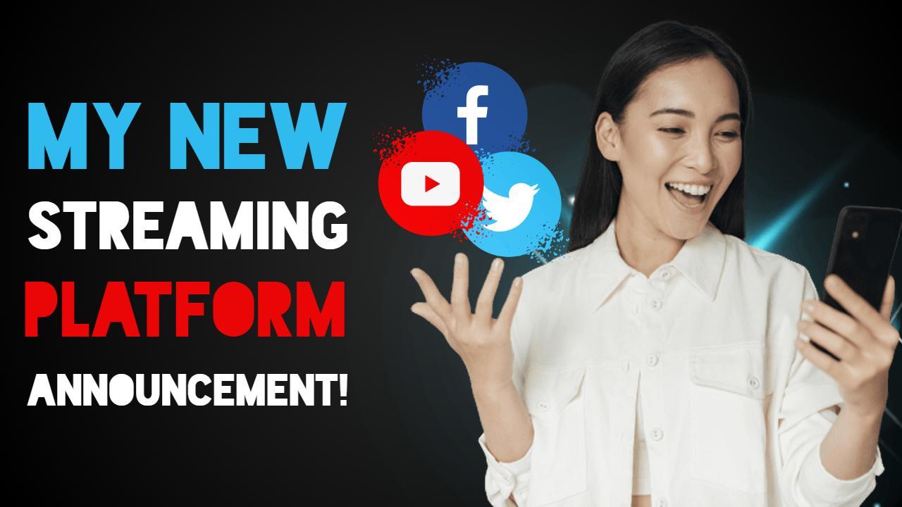 Exciting New Streaming Platform Launch Announcement YouTube Thumbnail Template