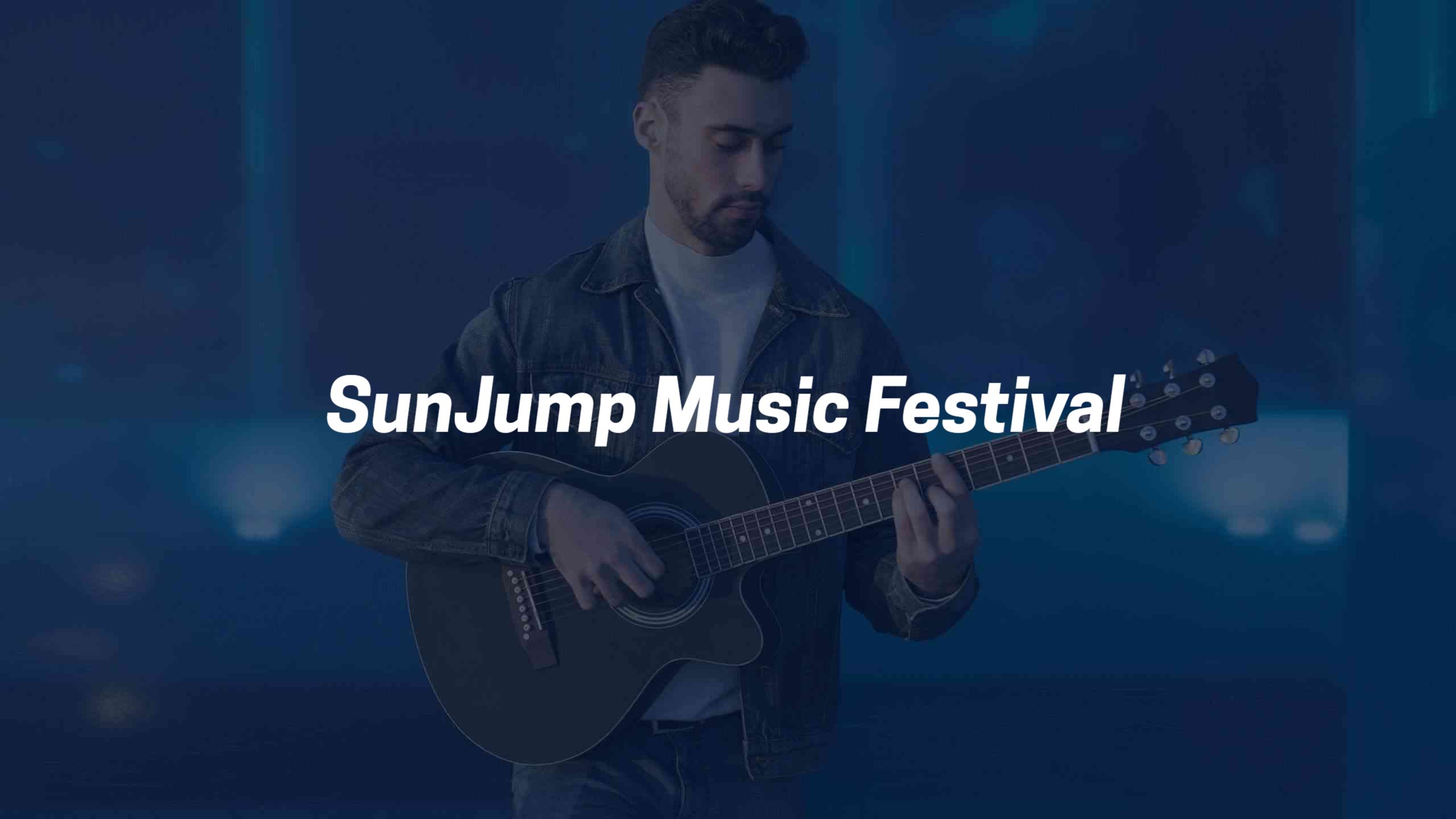 Exciting SunJump Music Festival Live Performance YouTube Banner Template