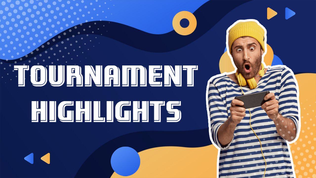 Exciting Tournament Highlights Gaming YouTube Thumbnail Template