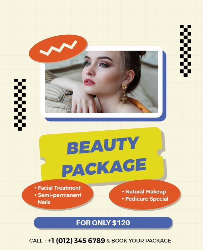 Exclusive Beauty Package Promotion Flyer Template