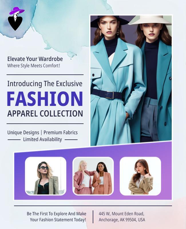 Exclusive Fashion Apparel Collection Flyers Template