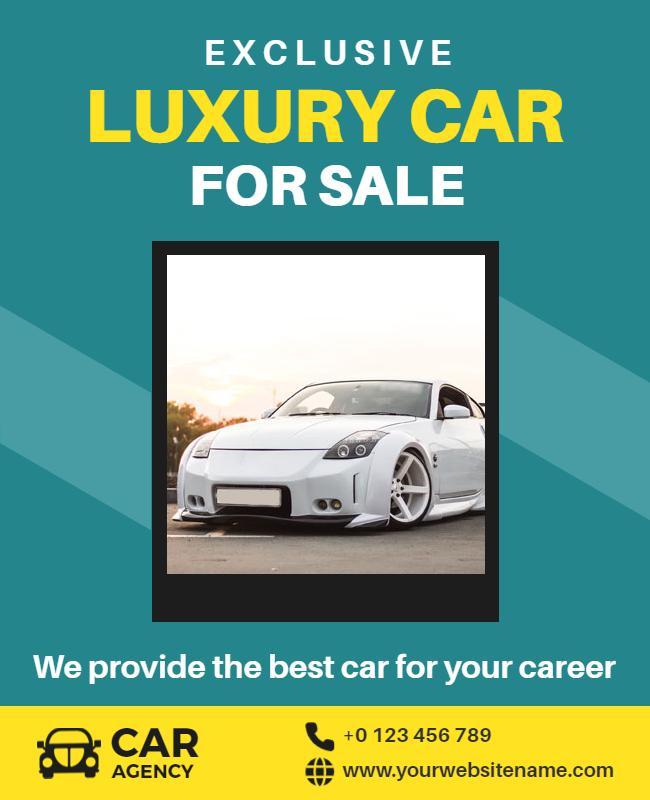 Exclusive Luxury Car Sales Promotion Flyer Template