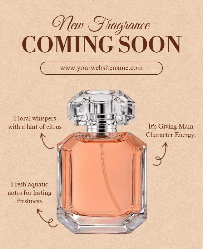 Exclusive Perfume Coming Soon Poster Template