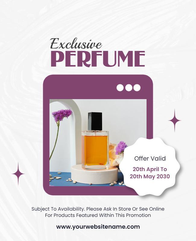 Exclusive Perfume Promotion Flyer Template