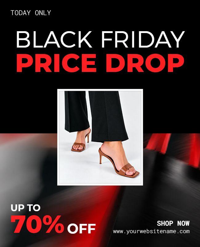 Exclusive Price Drop Black Friday Flyer Template