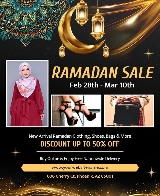 Exclusive Ramadan Sale Promotion Flyer Template