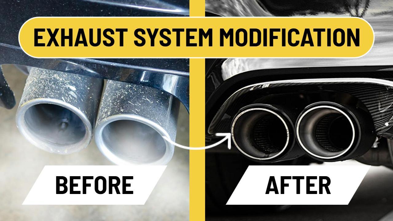 Exhaust System Modification Before After Car YouTube Thumbnail Template