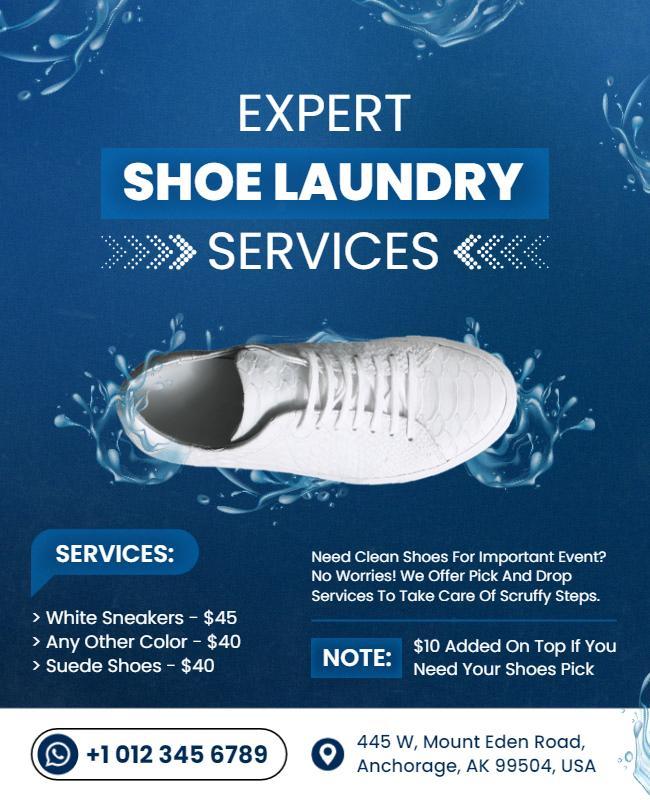 Expert Shoe Cleaning Service Flyer Template