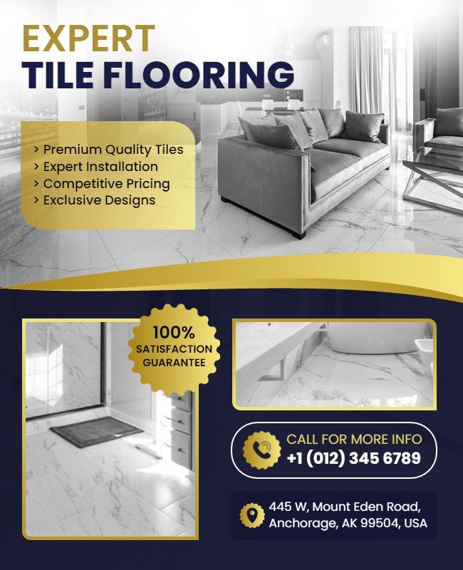 Expert Tile Flooring Services Flyer Template