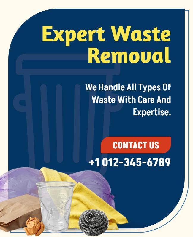 Expert Waste Removal Services Poster Template