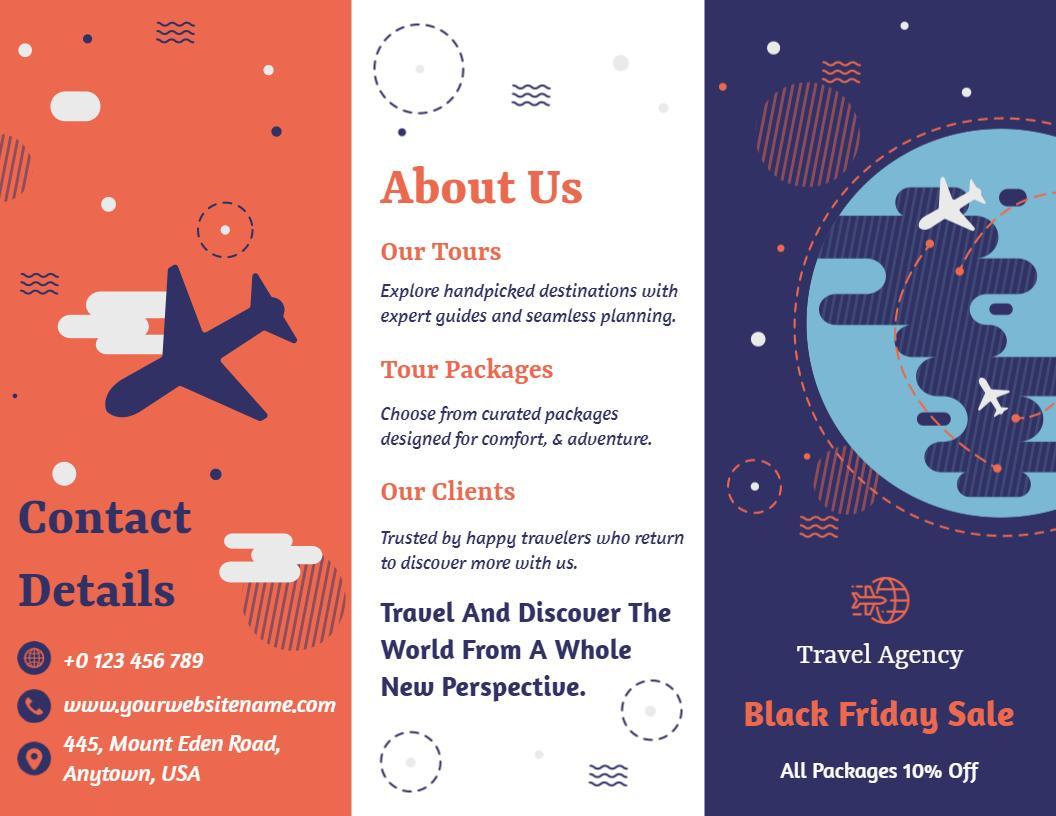 Exploration Adventure Travel Agency Brochure Template
